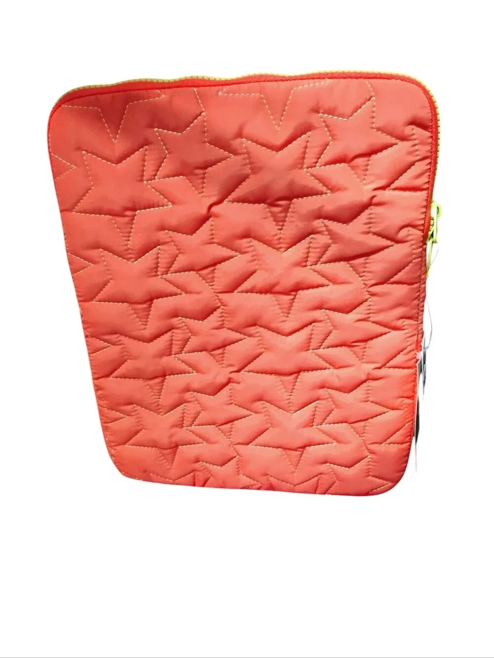 Quilted Star-Pattern Coral Tablet Sleeve